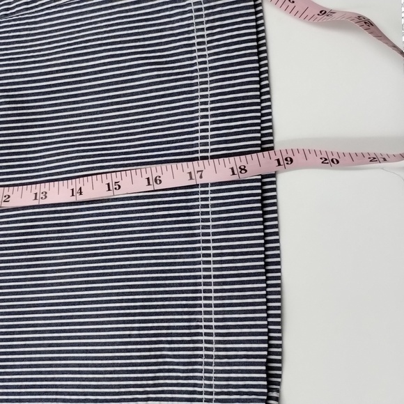 Ann Taylor Petites navy and white stripe anchor sailor button miniskirt size 10p - Picture 10 of 12